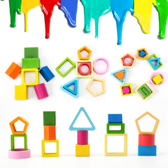 Wooden Sorting & Stacking Toys for Toddlers