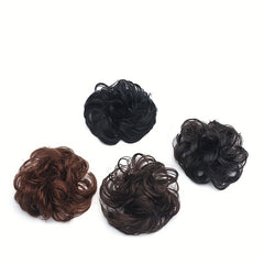 4pcs Messy Hair Bun Scrunchies Curly Chignon Hair Accessories for Women