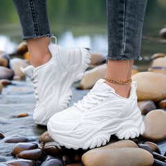 Non Slip Chunky Sneakers Lightweight Mesh Outdoor Running Shoes Women's