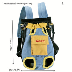 Pet Carrier Backpack Portable Double Shoulder Bag Dog Bag Breathable