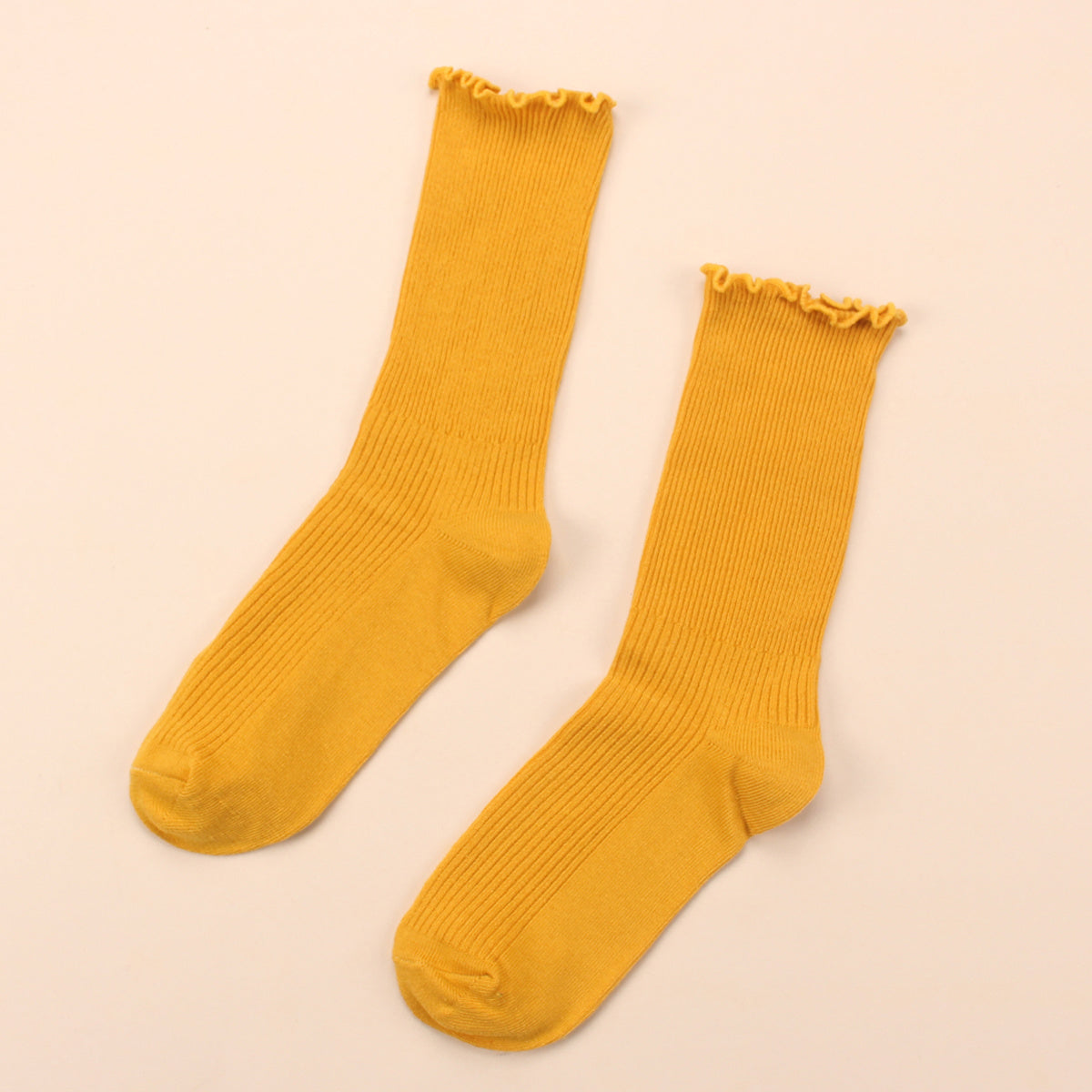 Frilled Mid Tube Socks Women's Stockings & Hosiery