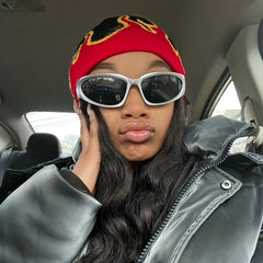Y2K Wrap Around Sunglasses Futuristic One piece Glasses UV400