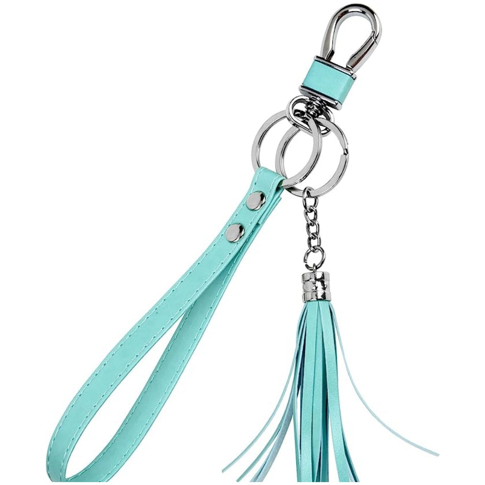 PU Leather Keychain Phone Lanyard Wristlet Strap Cord with Tassel