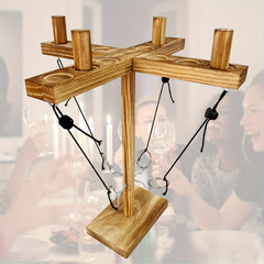 Ring Toss Hook Games with Shot Ladder for 4 People