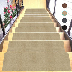 15pcs Non Slip Carpet Stair Treads for Wood Steps