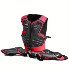 Kids Motorcycle Armor Set Elbow Knee Chest Belly Guards