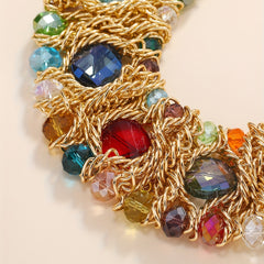 Boho Crystal Chunky Necklace Party Favors