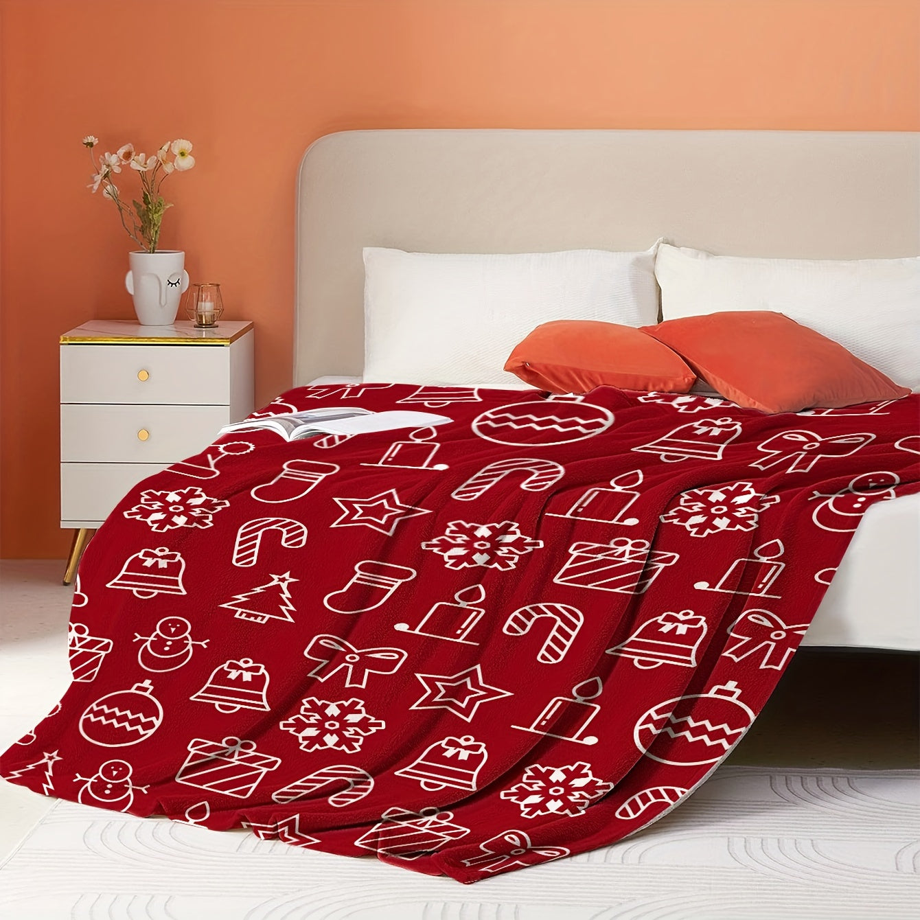 Christmas Flannel Blanket Warm Cozy Soft Throw Bed Sofa Office Travel Camping