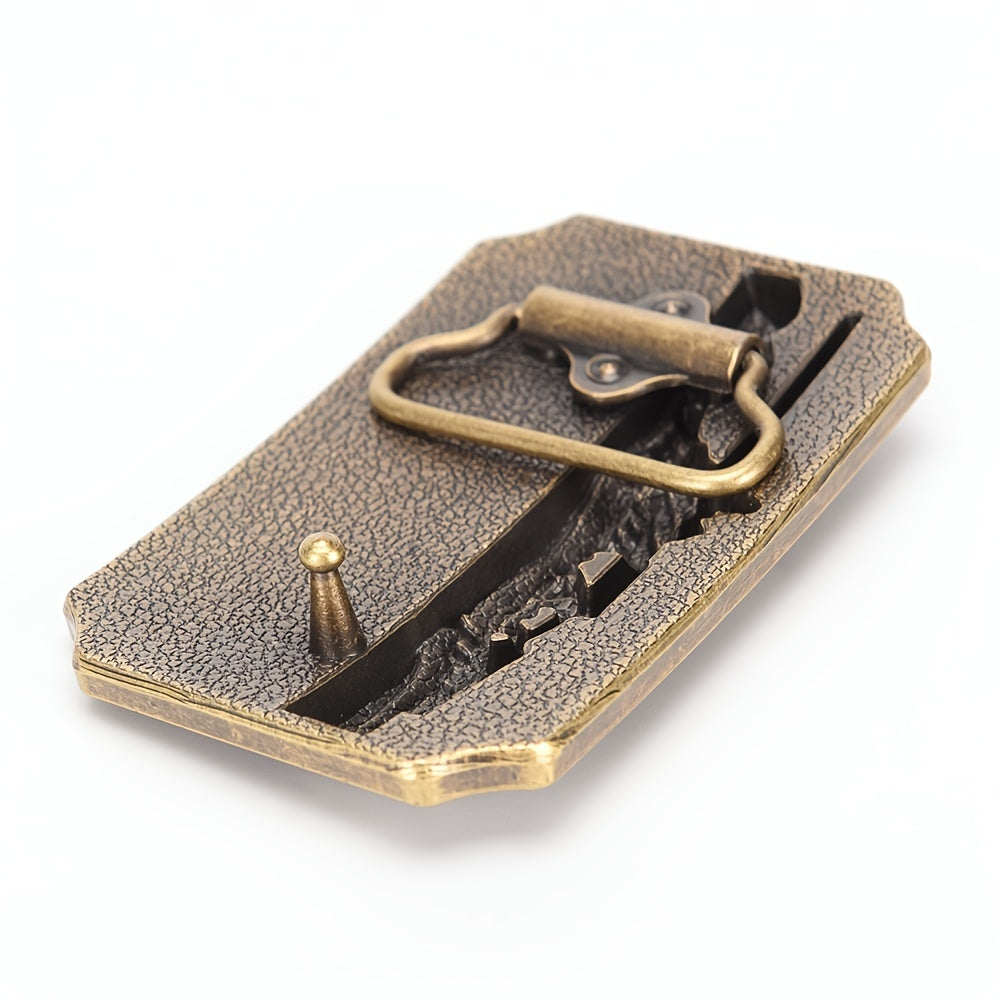 Western Cowboy Zinc Alloy Belt Buckle Retro Classic Men's Belt Buckle