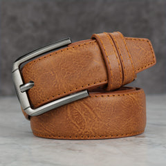 Men's Pin Buckle Belt PU Leather Casual Jeans Pants Waist Strap