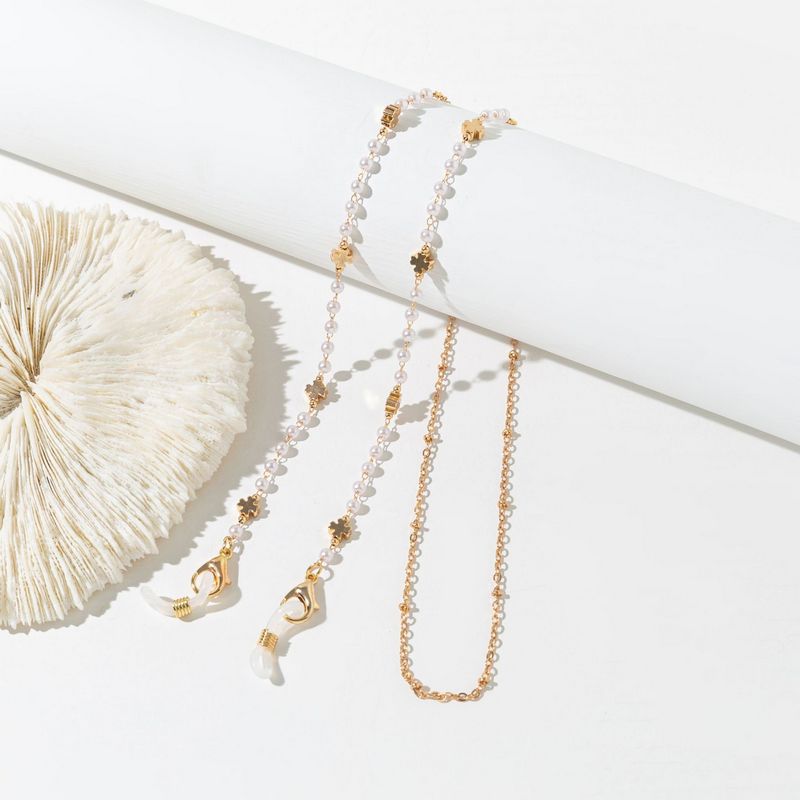 Stylish Glasses Chain Pearl Mask Chain Cross Crown Pendants