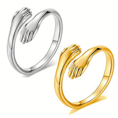 Vintage Adjustable Cuff Ring Anti anxiety Jewelry Men Women