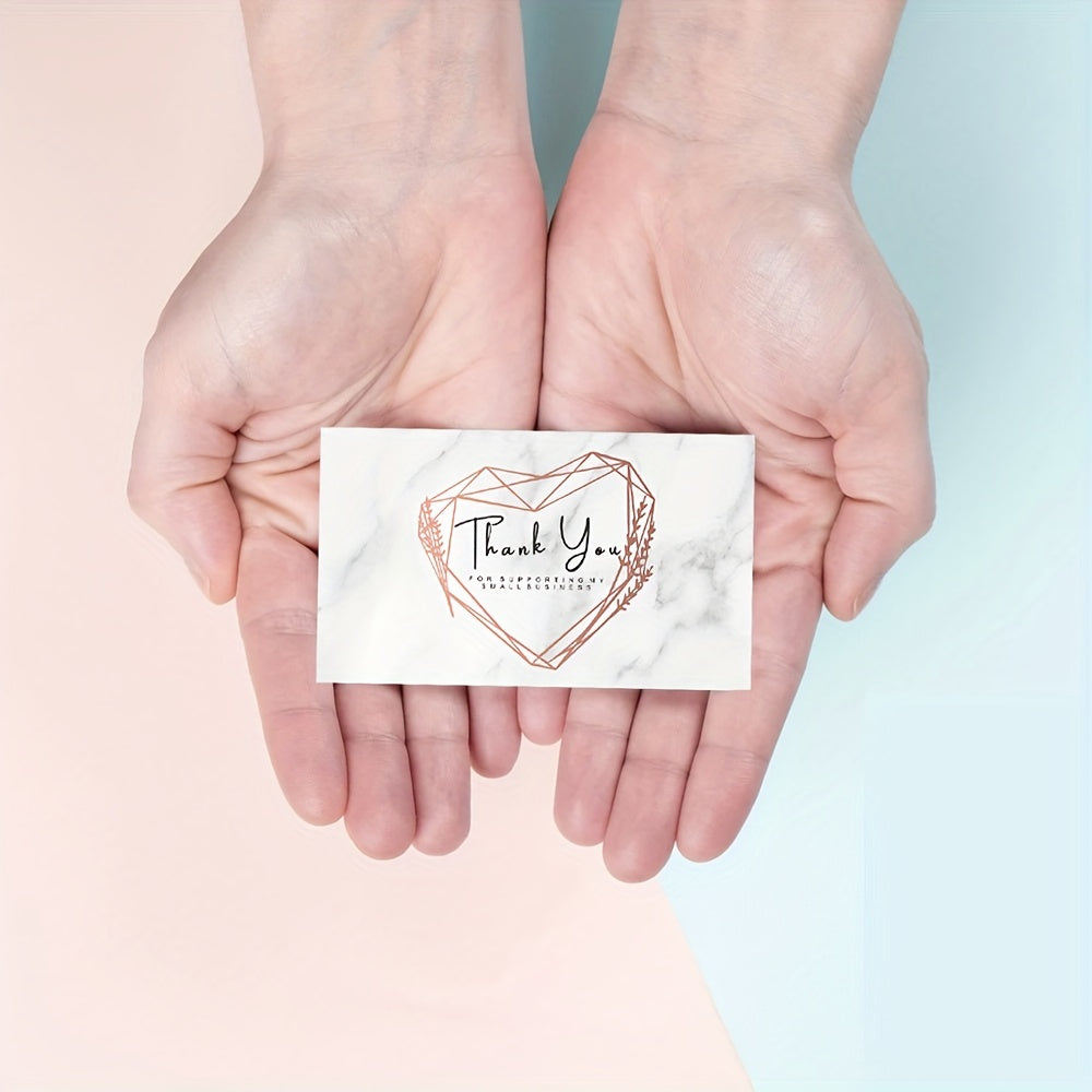 50 Thank You Cards for Business 9.5 Business Card Jewelry Package Insert