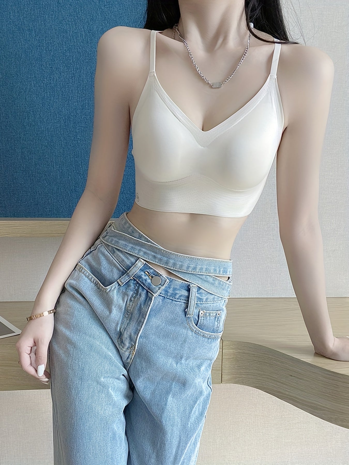 Seamless Wireless Bralette Soft Beauty Back Everyday Bra Women's Lingerie