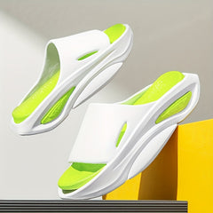 Men's Non Slip Slides Casual Slippers Open Toe Pillow Shoes