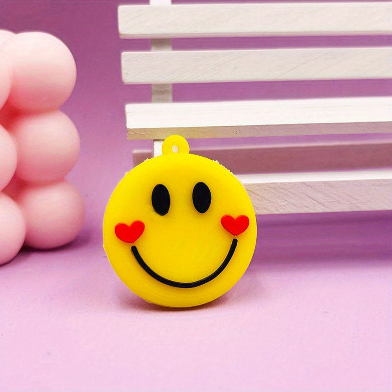 Cartoon Rhubarb Happy Face Laugh Series Key Chain Mobile Phone Hanging Ornaments
