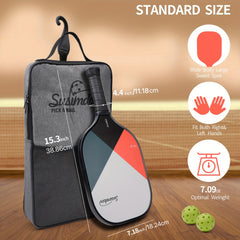 Pickleball Paddle Set with Racket 2pcs and Bag 4pcs