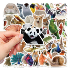 50pcs Cartoon Animal Stickers Phone Case DIY Decoration