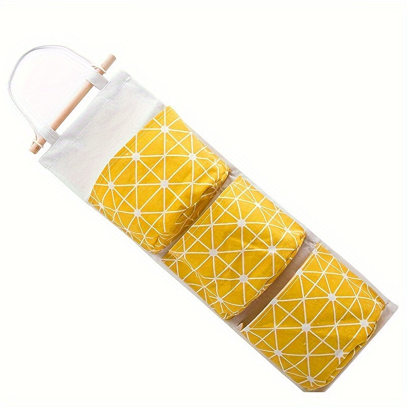Waterproof Cotton Linen Hanging Storage Bag for Door Back