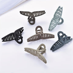 Women's Large Frosted Hair Claw Butterfly Clip Solid Shark Claw Hair Accessory