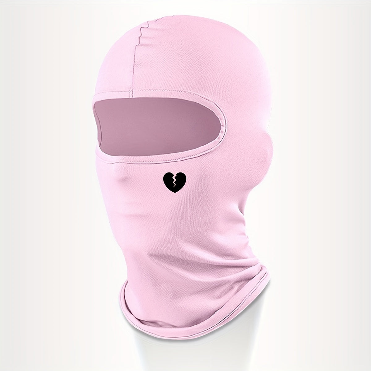 Unisex Windproof Balaclava Hat Heart Broken Pattern Autumn Winter Ski Cold Hat