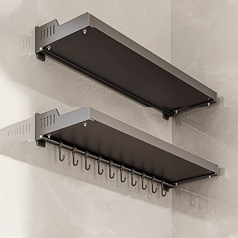 Wall Mounted Kitchen Rack Seasoning Condiment Storage