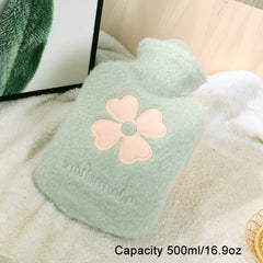 500ml 1000ml Hot Water Bag With Soft Cover Cartoon Hand Warmer