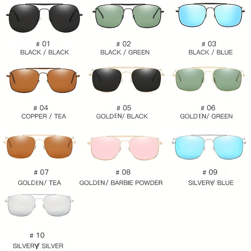 Unisex Aviator Sunglasses Oversized Polarized Sunscreen Glasses