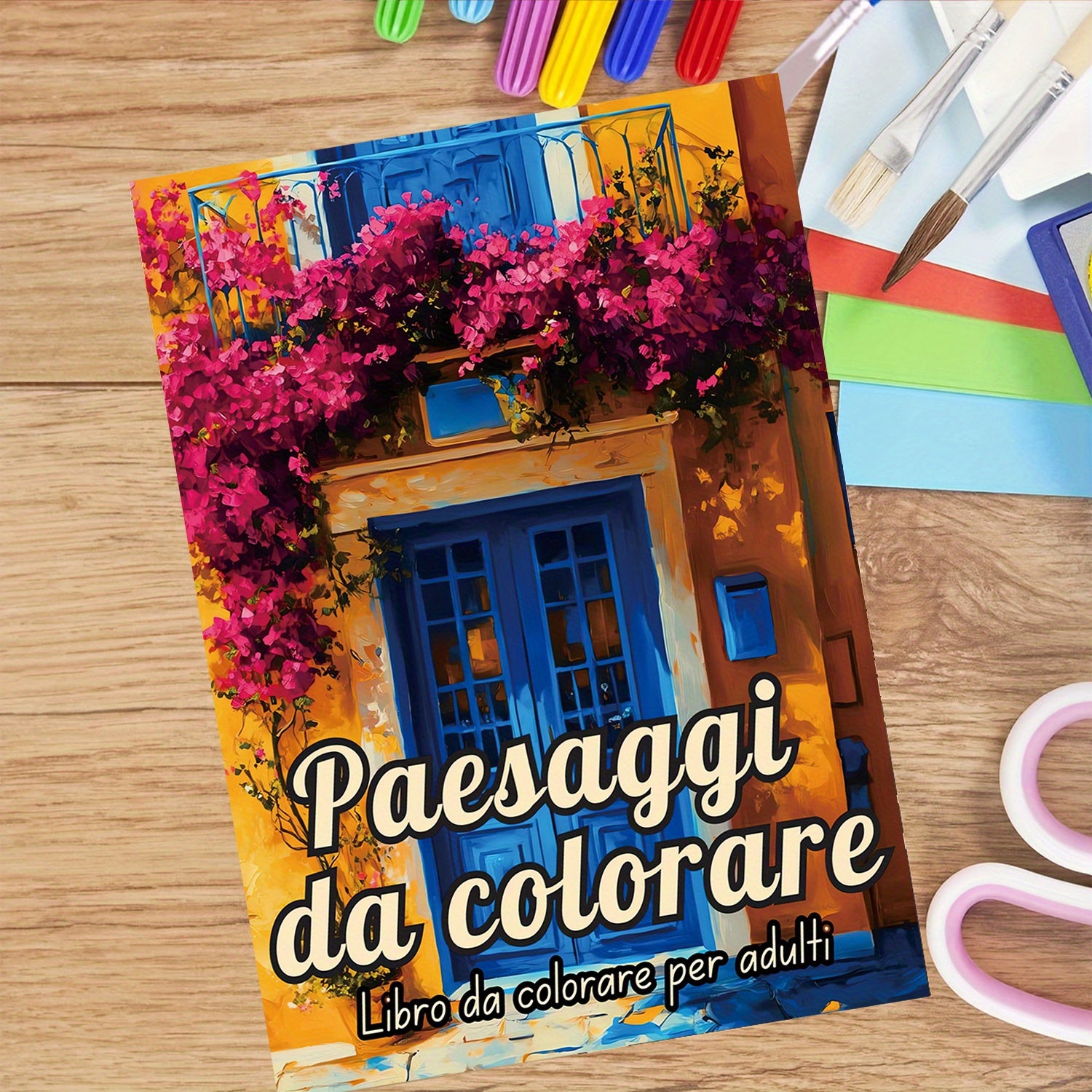 22-Page Landscape Coloring Book 28.5x20.5cm