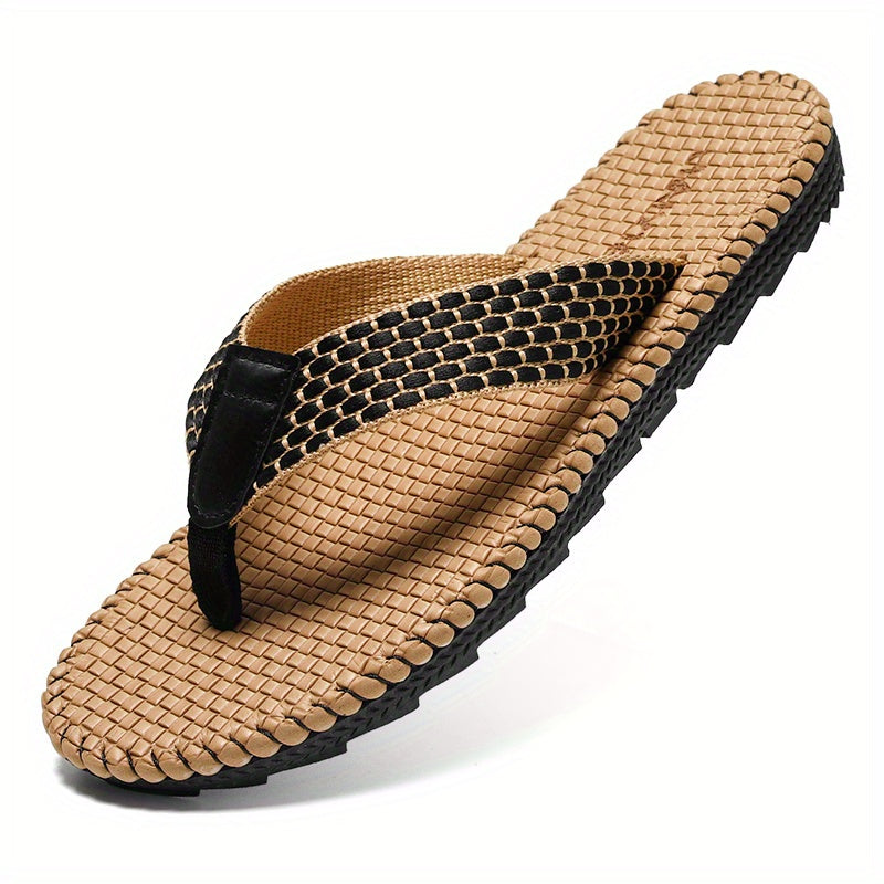 Men's Braided Hemp Flip Flops Assorted Colors Slippers