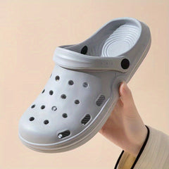Men's Lightweight Comfy Clogs Hollow Out Non Slip Garden Shoes Summer