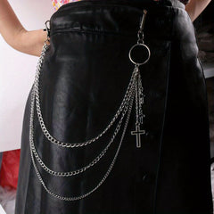 Punk Hip Hop Rock Chain Trousers Chain Layered Waist Chain