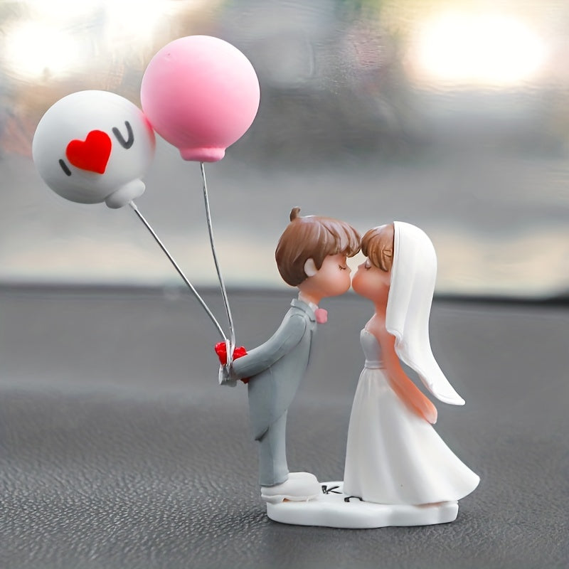 Car Couple Ornaments Kiss Couple Car Interior Decoration