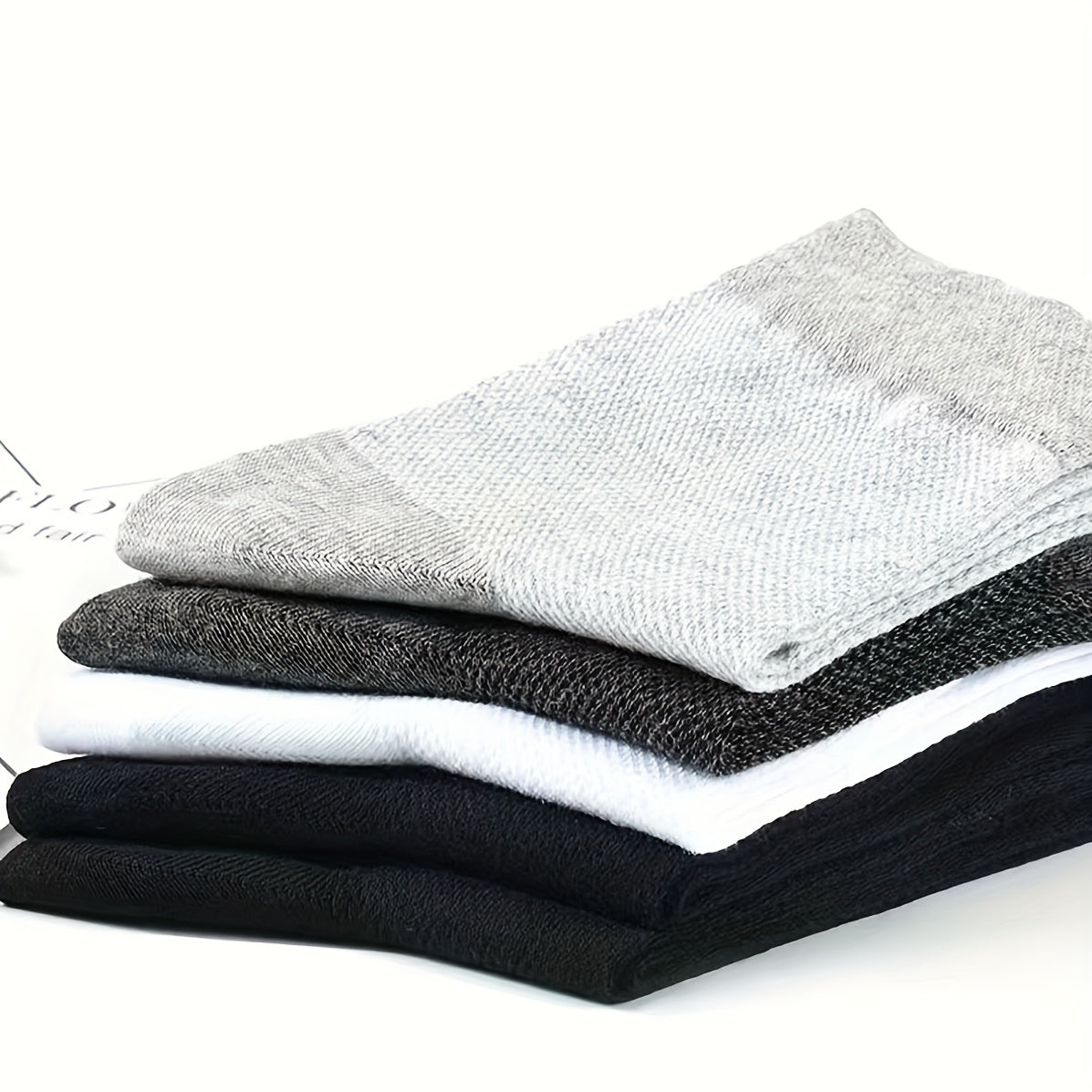 Men's Spring and Summer Mesh Socks - Thin Breathable Mid-Calf Socks