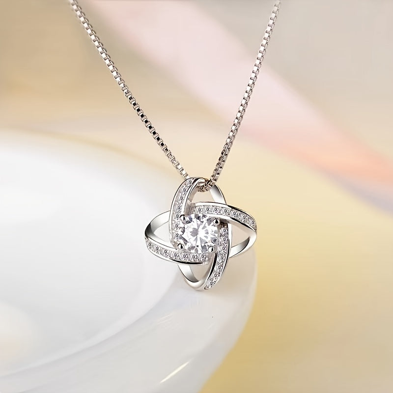 Zircon Pendant Necklace Birthday Gift To My Unbiological Sister