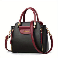 Women's Colorblock Tote Bag Satchel Shoulder Bag