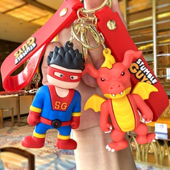 Cute Cartoon PVC Bag Pendant Car Key Chain