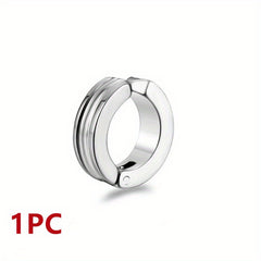 1PC Punk Titanium Steel Ear Clip Earrings