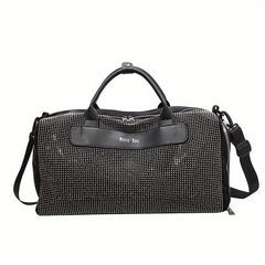 Rhinestone Travel Shoulder Bag Large Capacity Crossbody Handbag