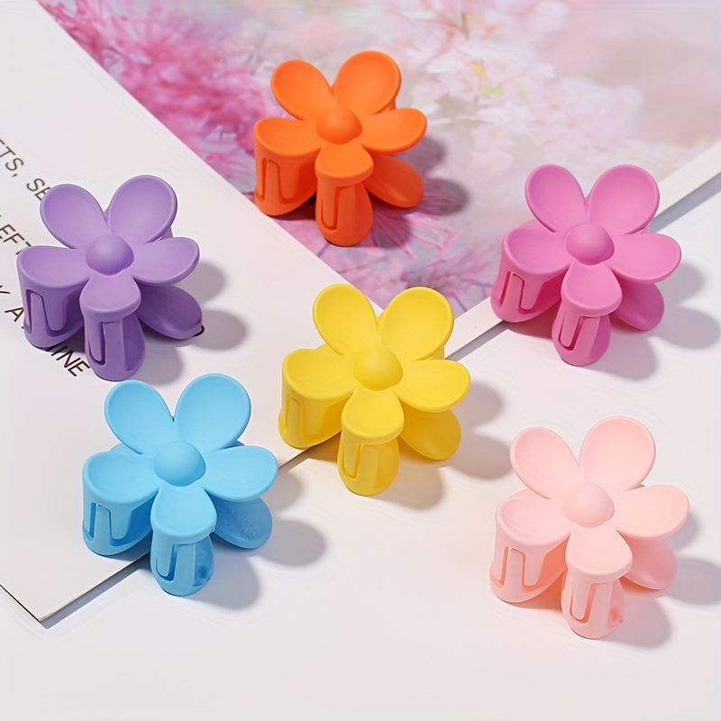 Mini Floral Hair Claw Ponytail Holder for Women