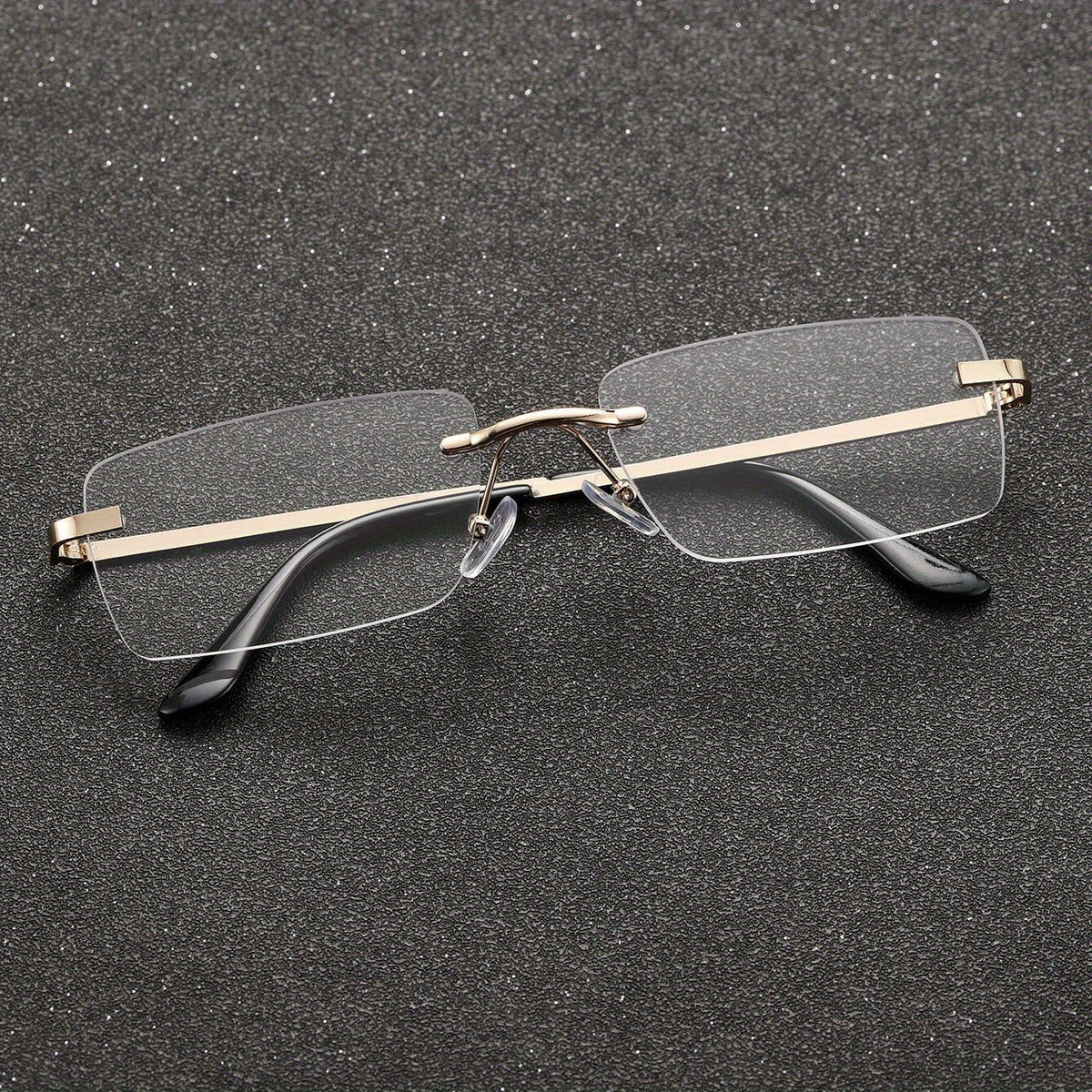 Metal Rimless Eyeglasses for Men