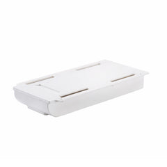 Self Stick Pencil Tray Desk Storage Drawer with Under Desk Stand Gray
