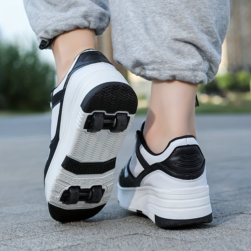 Chunky Skate Shoes Removable Retractable Wear Resistant Breathable