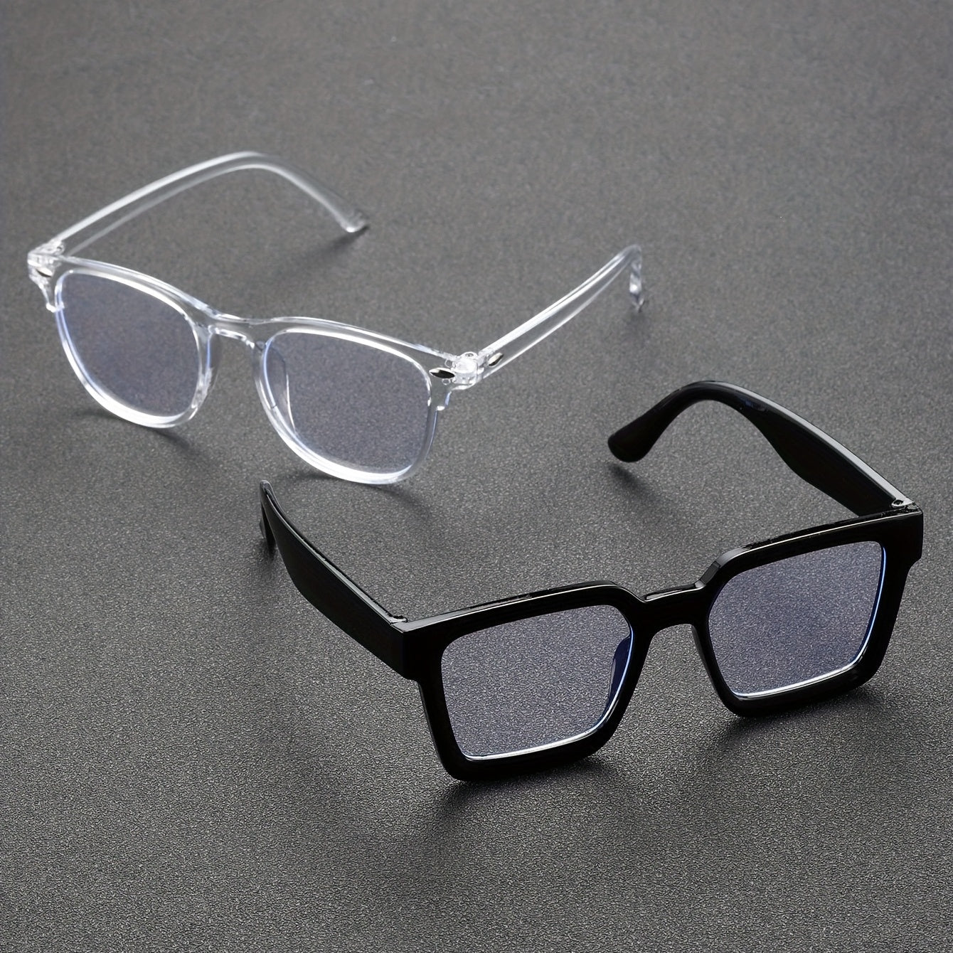 Men's Outdoor Casual Transparent Lens Glasses Set