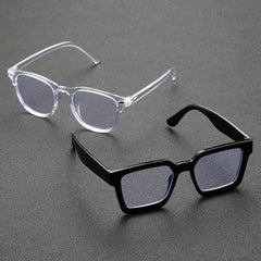 Men's Outdoor Casual Transparent Lens Glasses Set