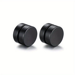 Men's Stainless Steel Magnetic Ear Clip Earrings