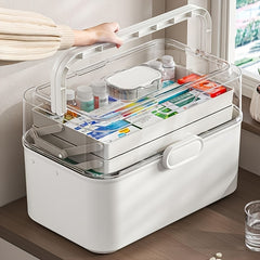 Extra Large Medicine Organizer Box for Home & Dorm