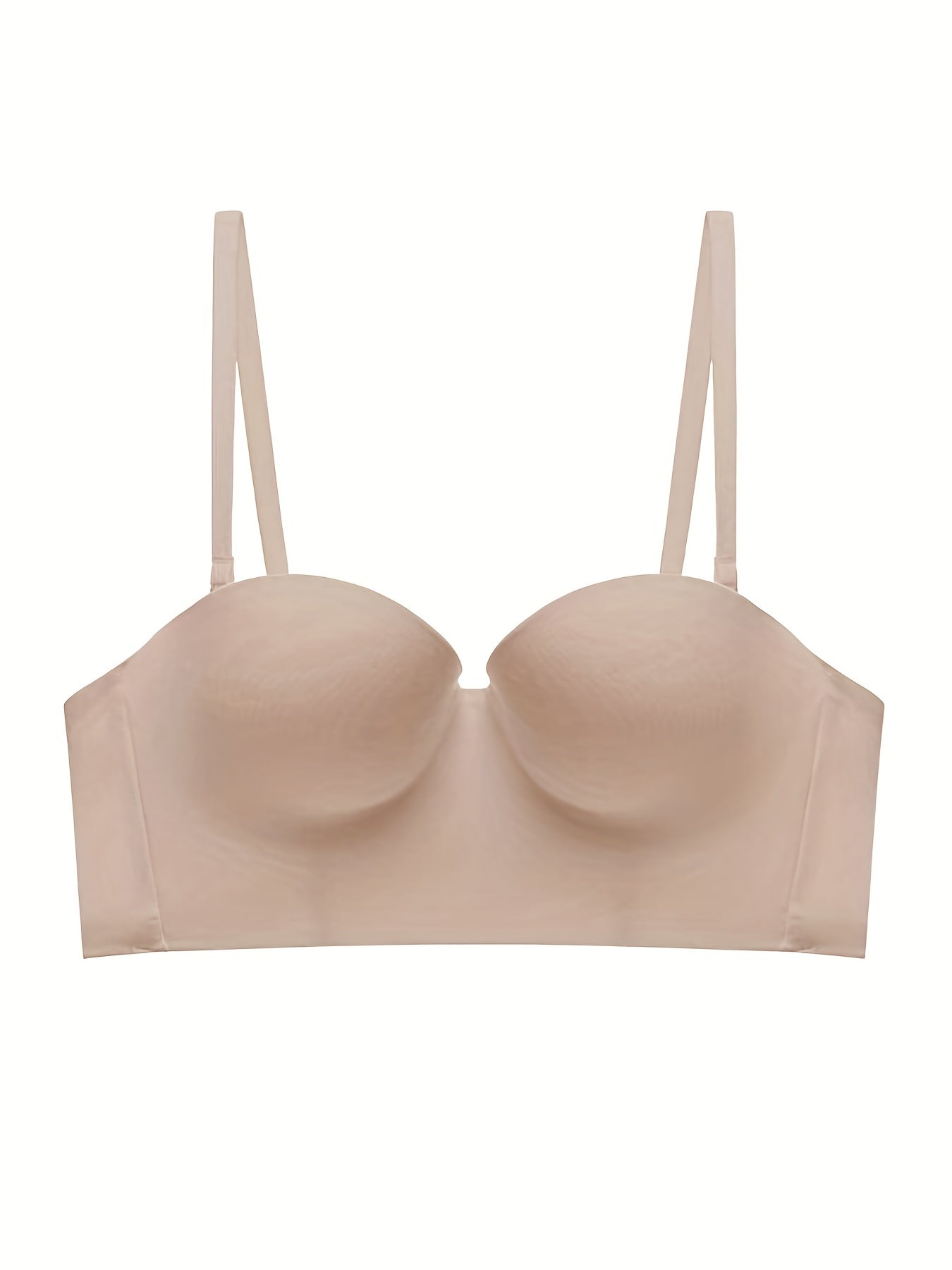 Glossy Thick Cup Everyday Bra Breathable Push Up Intimates Bra