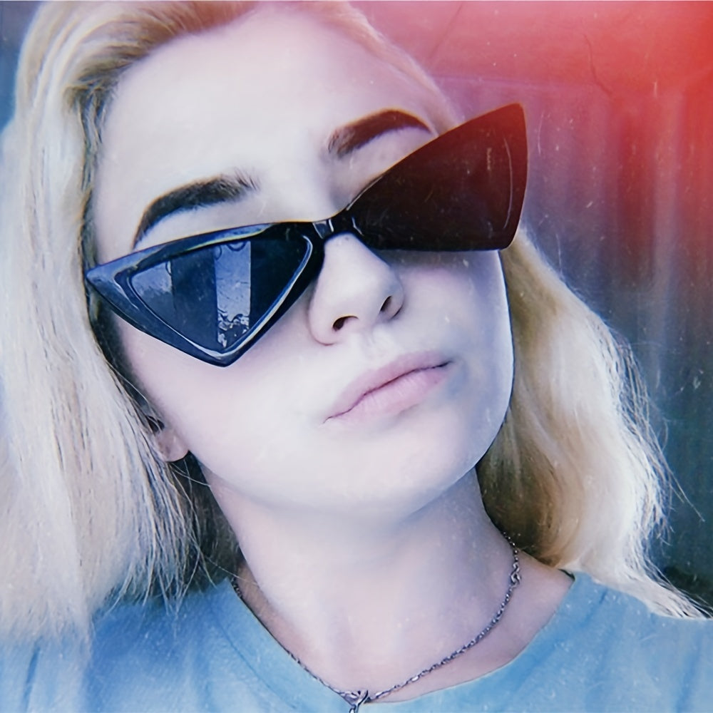 Y2K Triangle Cat Eye Sunglasses UV400 Sun Shades