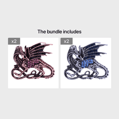 Men's Vintage Jacket Suit Pterodactyl Brooch Accessories